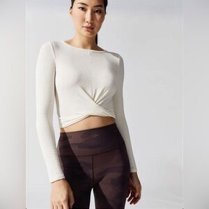 Alo Yoga Cross Front Long Sleeve Shirt